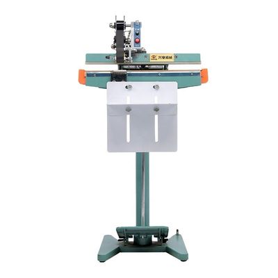 65 stuks/min Elektrisch aangedreven DUOQI PFS-350*1 voetpedaal afdichtmachine voor de voedingsindustrie