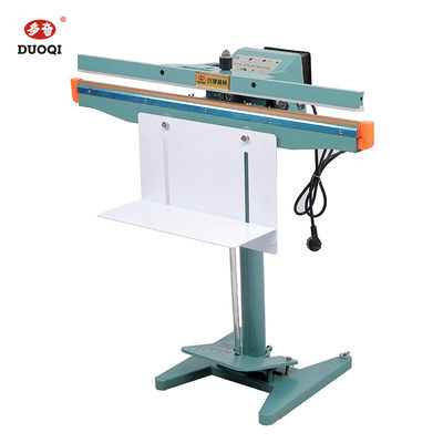 Gemakkelijk te bedienen DUOQI PFS-650*1 Voedselindustrie Aluminium Frame Foot Pedal Sealing Machine