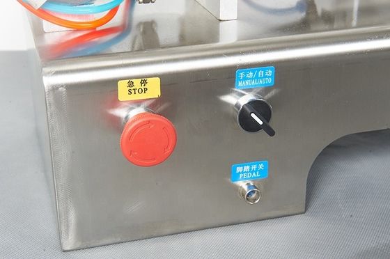 Halfautomatische elektrische dubbelkopmachine voor het vullen van pasta voor sapdranken