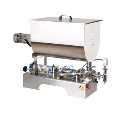 200 BPH semi-automatische pneumatische vloeistofvulmachine met verwarming en mixer