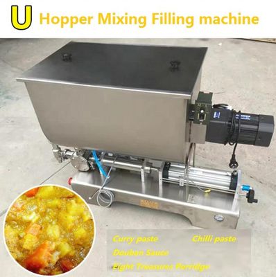 200 BPH semi-automatische pneumatische vloeistofvulmachine met verwarming en mixer