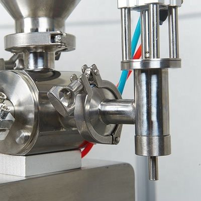 Halfautomatische elektrische dubbelkopmachine voor het vullen van pasta voor sapdranken