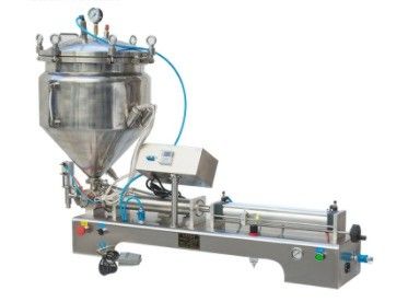 Halfautomatische elektrische dubbelkopmachine voor het vullen van pasta voor sapdranken