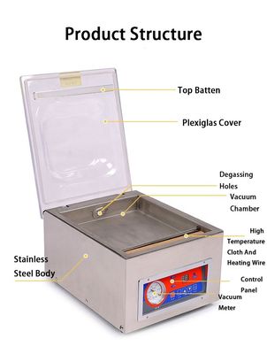 Filmverpakkingstype 490 mm Xingye Semi-Auto Vacuum Pack Machines Vacuum Sealer Machine
