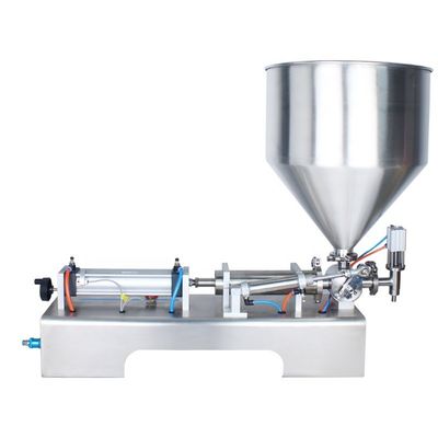 Verpakkingssoort Stand-up pouch 110V semi-automatische kleine zuigerpasta vulmachine