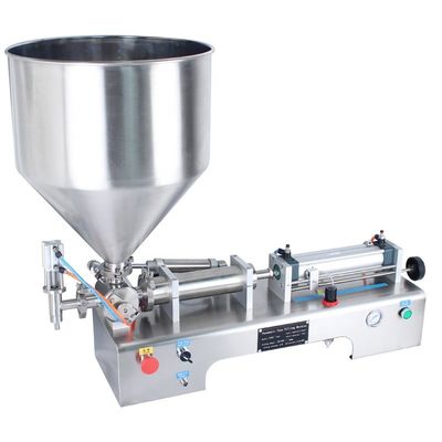 Verpakkingssoort Stand-up pouch 110V semi-automatische kleine zuigerpasta vulmachine