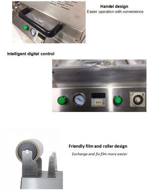 Privévorm Ja 180 mm automatische vacuüm huidverpakkingsmachine voor zeevruchten/vis/zalm/garnalen