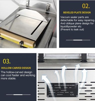 Kleine automatische vacuümvoeding Hardware Huidverpakking Plastic zakken Machine 580420570 mm
