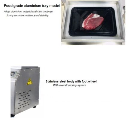 DUOQI-DQ240VCT Tray Vacuum Skin Pack Machine Multifunktioneel voor rundvlees en vis