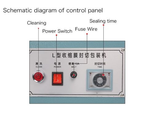 DUOQI 380L L-type Plastic Foil Film Bags Sealing Cutting Machine voor L-vormige zakken