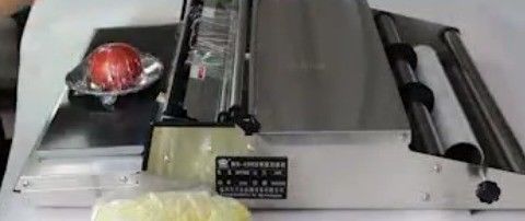 Handmatige verpakkingsmachine voor supermarktverpakkingen van roestvrij staal