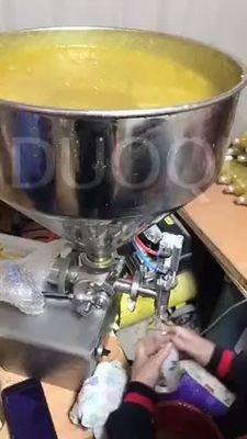 Dubbele koppen Pneumatische pastavuller voor dranken Cosmetische crème saus Honing 65 kg