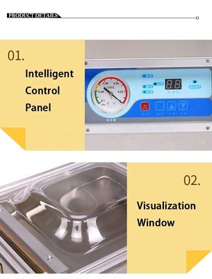 Geautomatiseerde voedingsvacuümverpakkingsmachine vlees vis en kip DZ-260 kamer vacuümverzegel