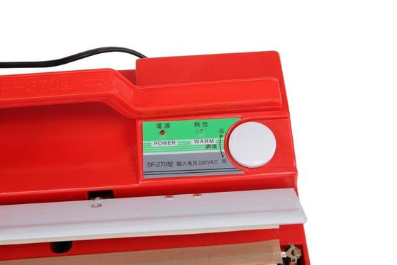 SF-270 Rood Kleur Draagbaar Handmatig Plastic Hand Press Sealer 27cm Plastic Body Draagbaar