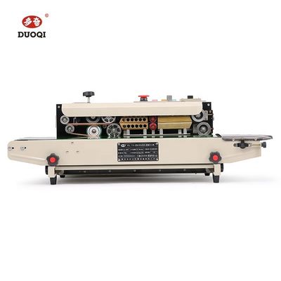 Elektrisch aangedreven DUOQI FR-770C Commodity Shrink Sleeve Sewing Machine Continuous Sealing Machine met toonbank