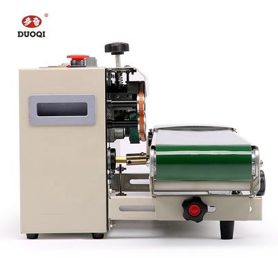 Elektrisch aangedreven DUOQI FR-770C Commodity Shrink Sleeve Sewing Machine Continuous Sealing Machine met toonbank