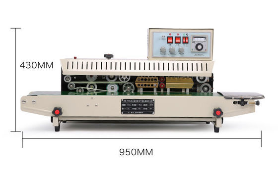 FR-980 Ink Coder Printer Verticale Continuous Plastic Bag Heat Band Sealer Packaging Sealing Machine