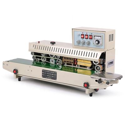 FR-980 Ink Coder Printer Verticale Continuous Plastic Bag Heat Band Sealer Packaging Sealing Machine