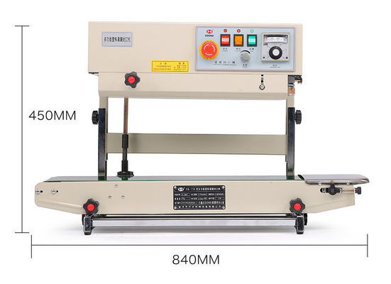 Plastic Packaging SEALING MACHINE DUOQI FR-770LW Verticale stijl Continuous Band Sealer