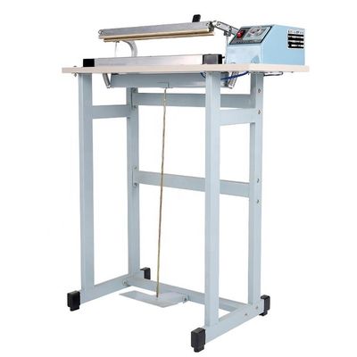 220V DUOQI SFTD-600 CE ijzeren voetpedaal Enseal Sealer Bag Sealer met mes Warmte Sealer Halfautomatische verzegelmachine