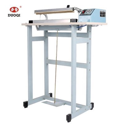 220V DUOQI SFTD-600 CE ijzeren voetpedaal Enseal Sealer Bag Sealer met mes Warmte Sealer Halfautomatische verzegelmachine