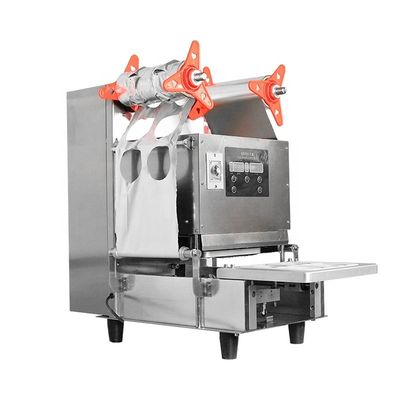 350 W DUOQI QDF-95 Automatische bubbel thee yoghurt sap plastic papieren bekertjes verzegelmachine