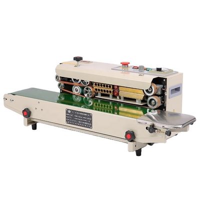 Elektrisch aangedreven DUOQI FR-770C Commodity Shrink Sleeve Sewing Machine Continuous Sealing Machine met toonbank